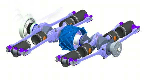 OPOC engine cut-away